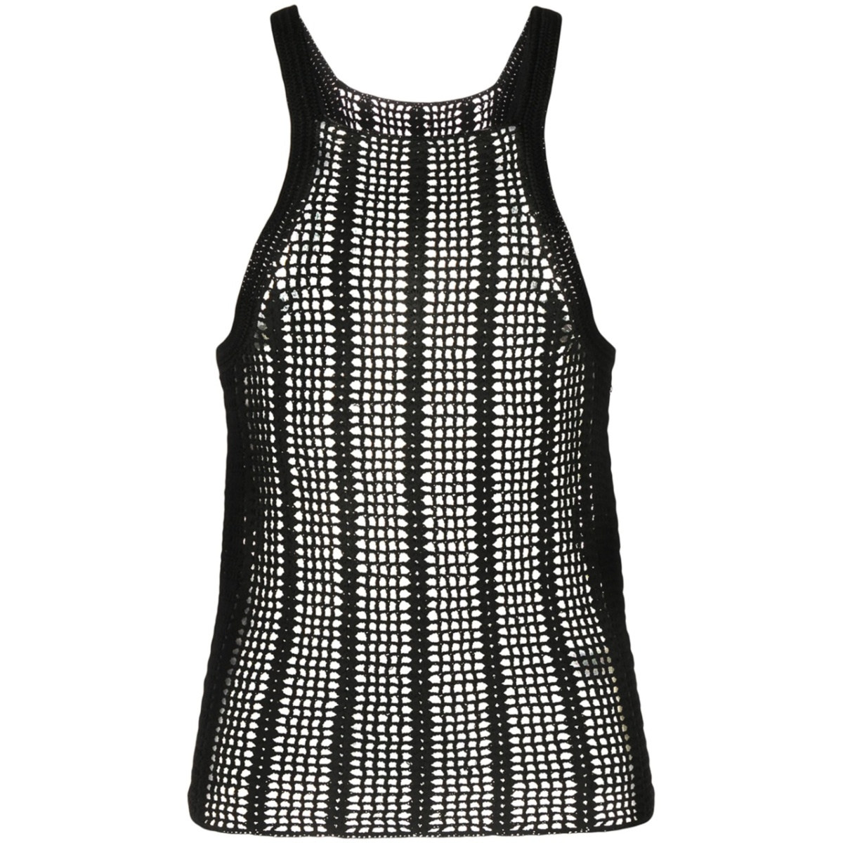 open-knit sleeveless top