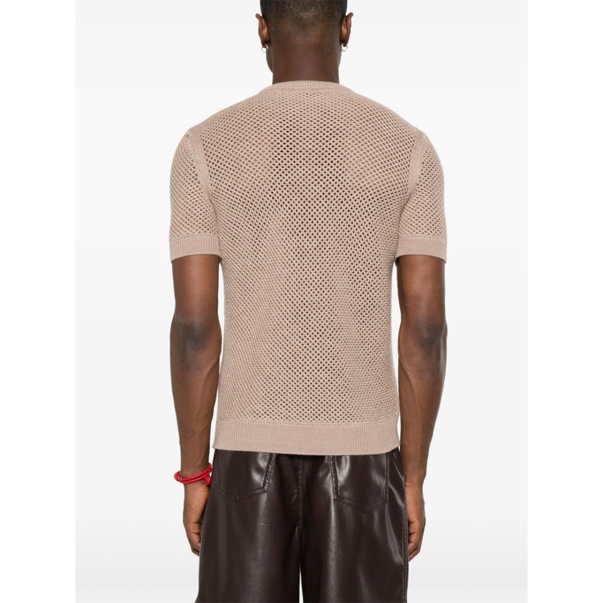 open-knit wool T-shirt - Img 4