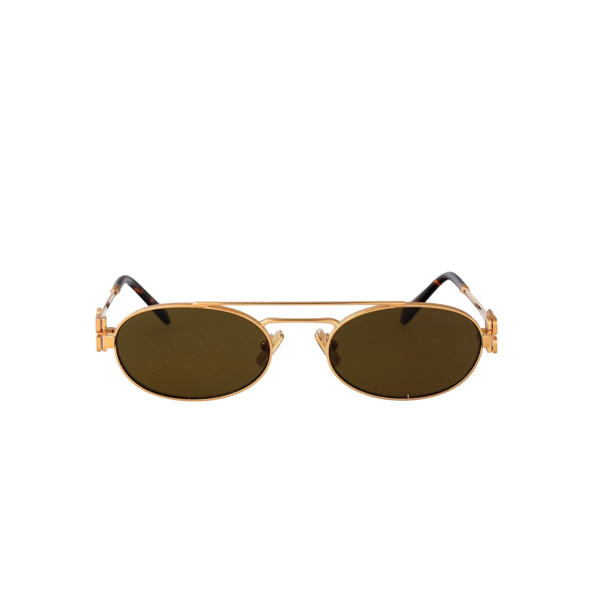 oval-frame sunglasses