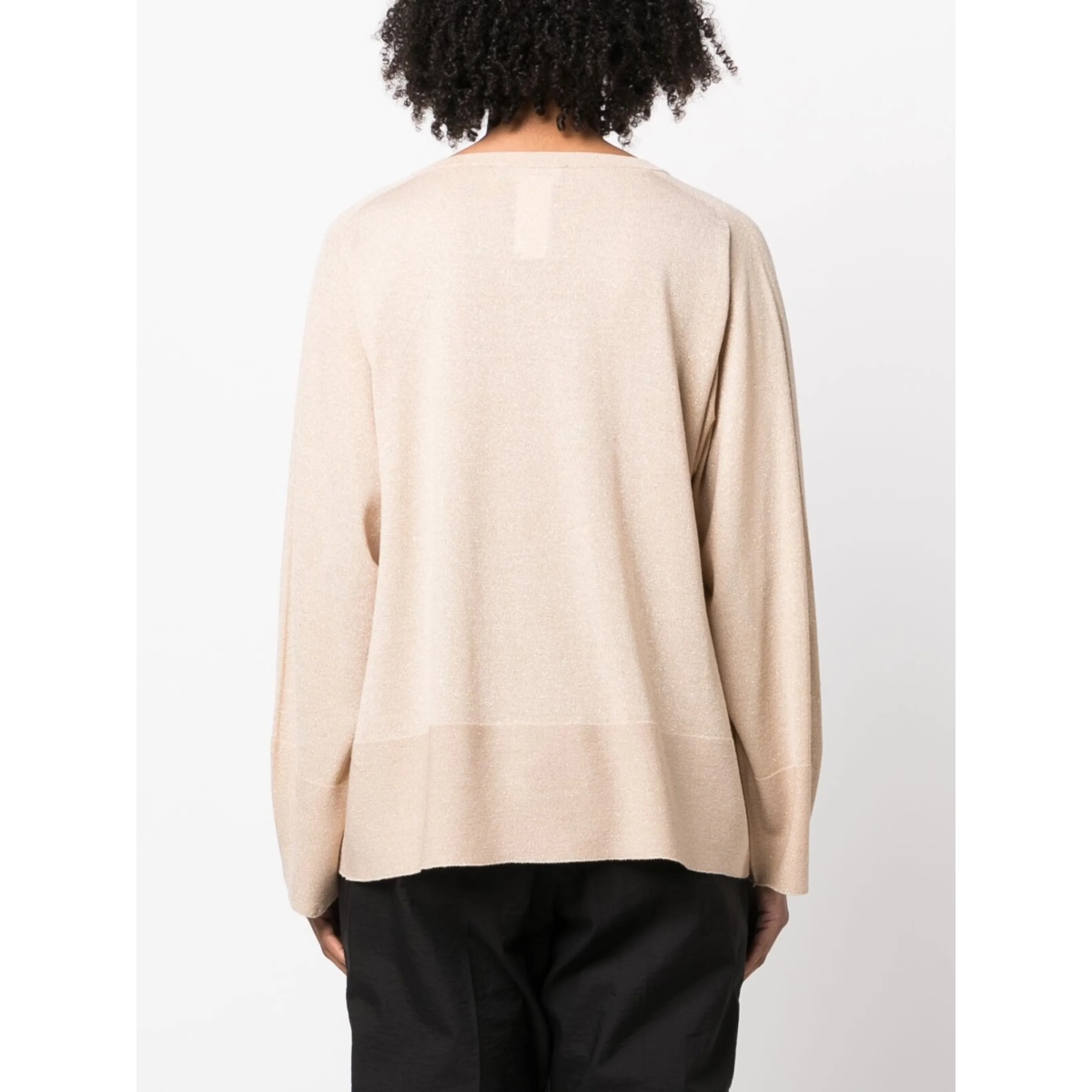 oversized boat-neck jumper - Img 4