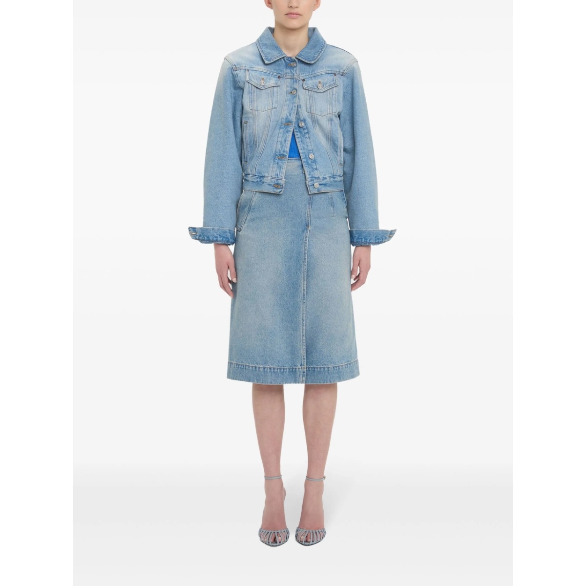 padded denim jacket - Img 2