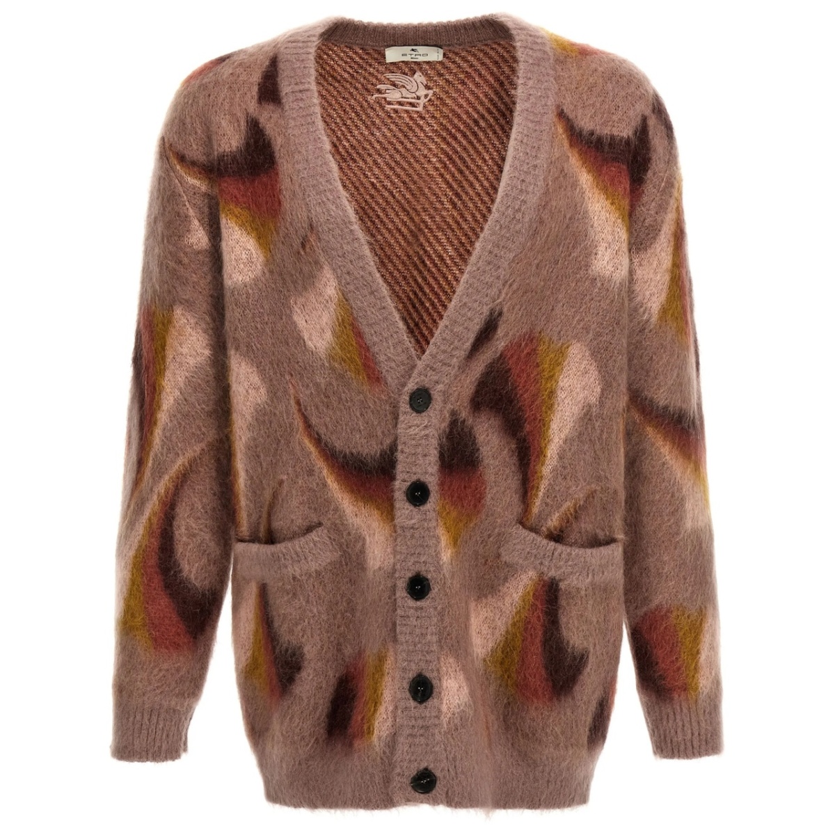paisley-pattern cardigan
