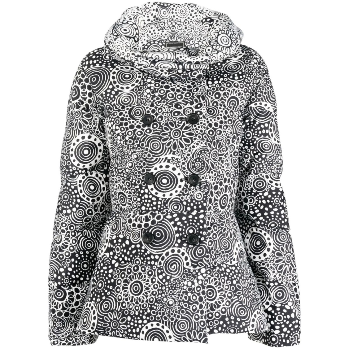 paisley-print puffer jacket