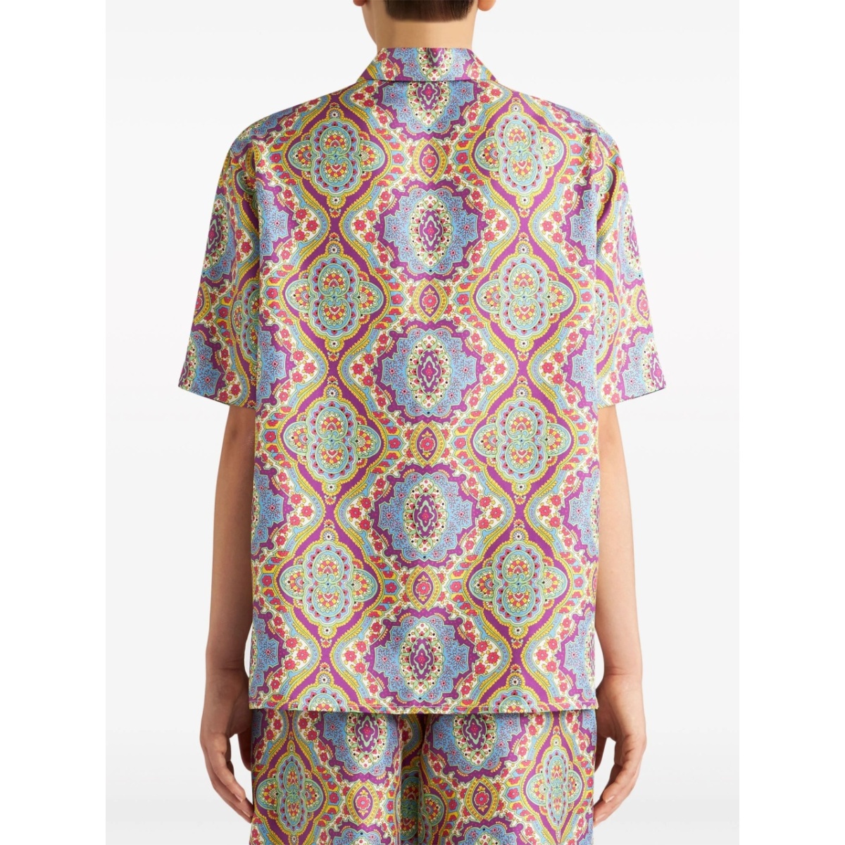 paisley-print silk shirt - Img 3