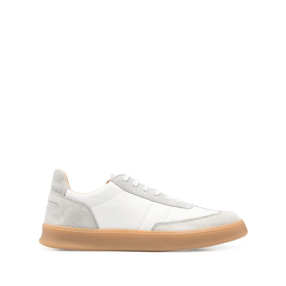 panelled low-top sneakers