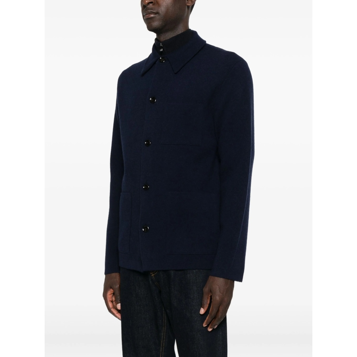 patch-pocket button cardigan - Img 3