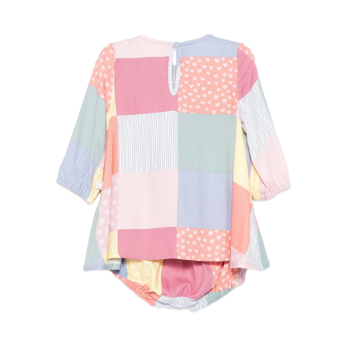 patchwork bird-applique dress - Img 2