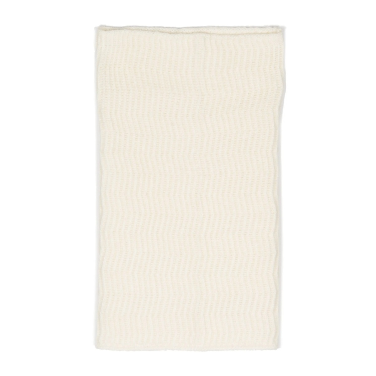 patterned-jacquard knitted scarf