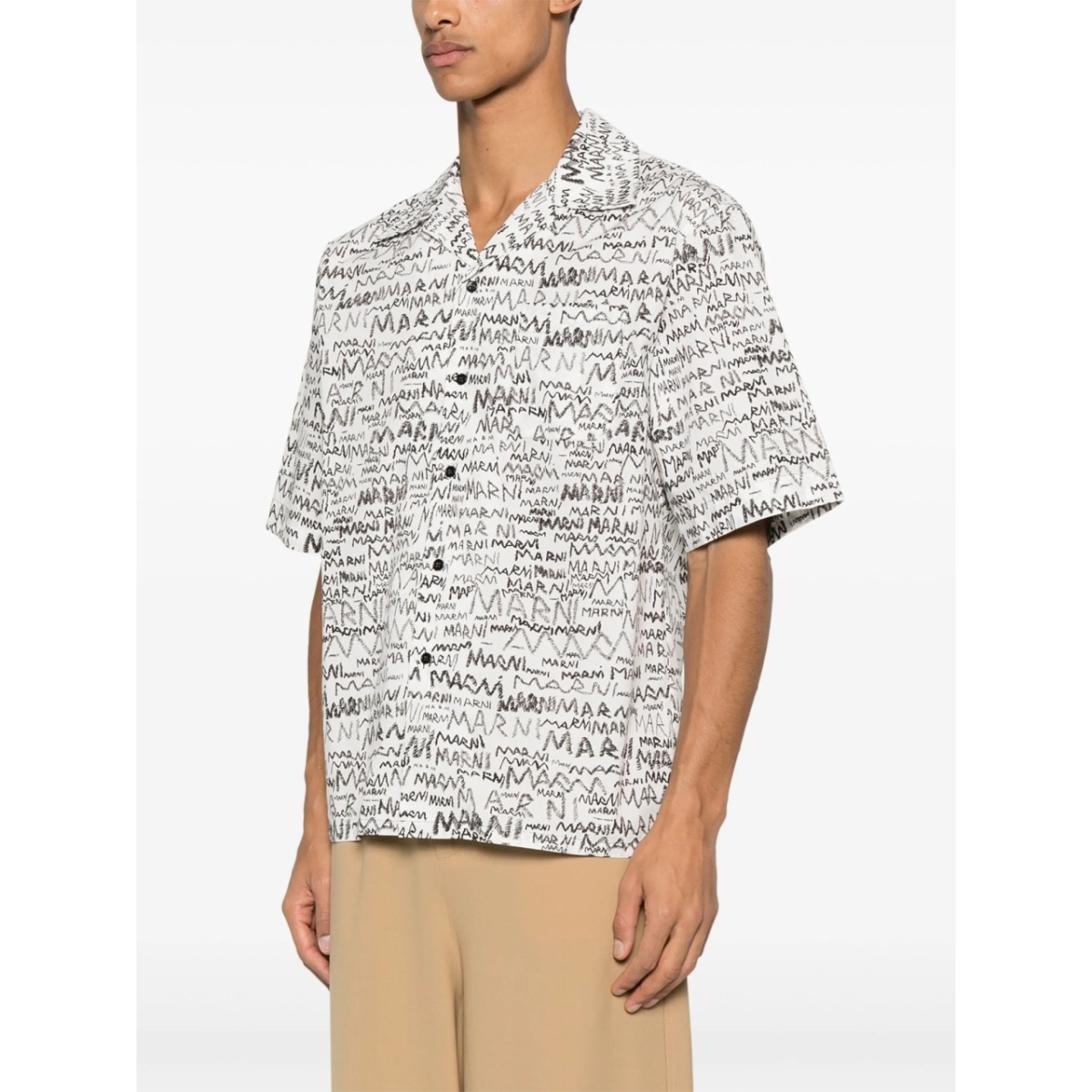 pencil logo-print shirt - Img 3