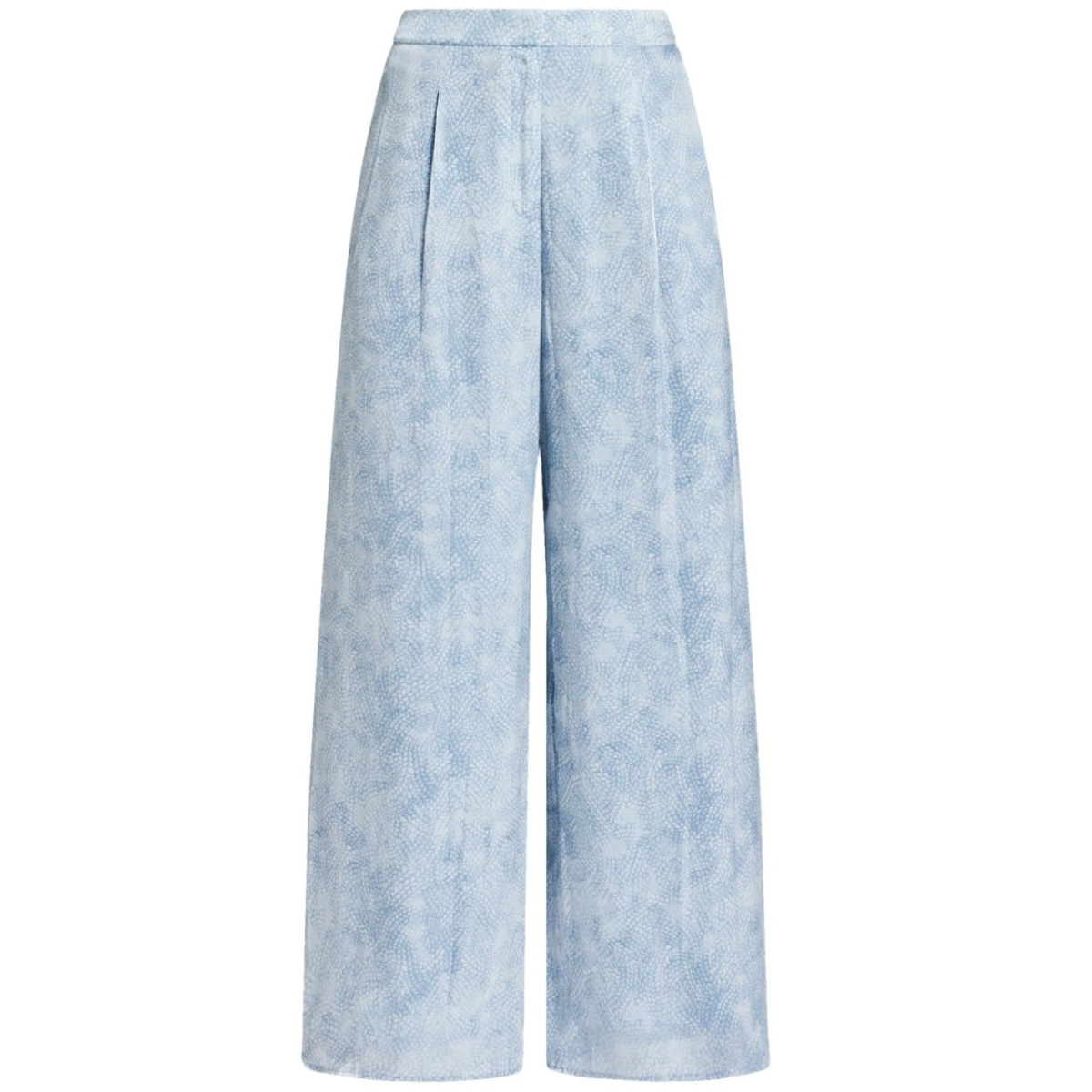 Petal wide-leg trousers