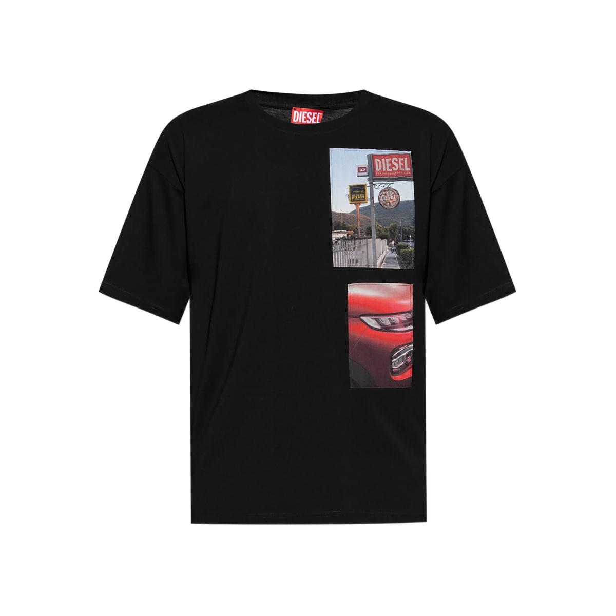 photographic-print T-shirt