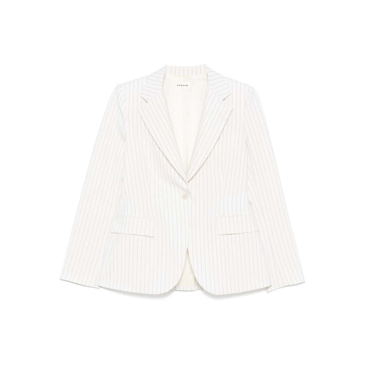 pinstriped blazer