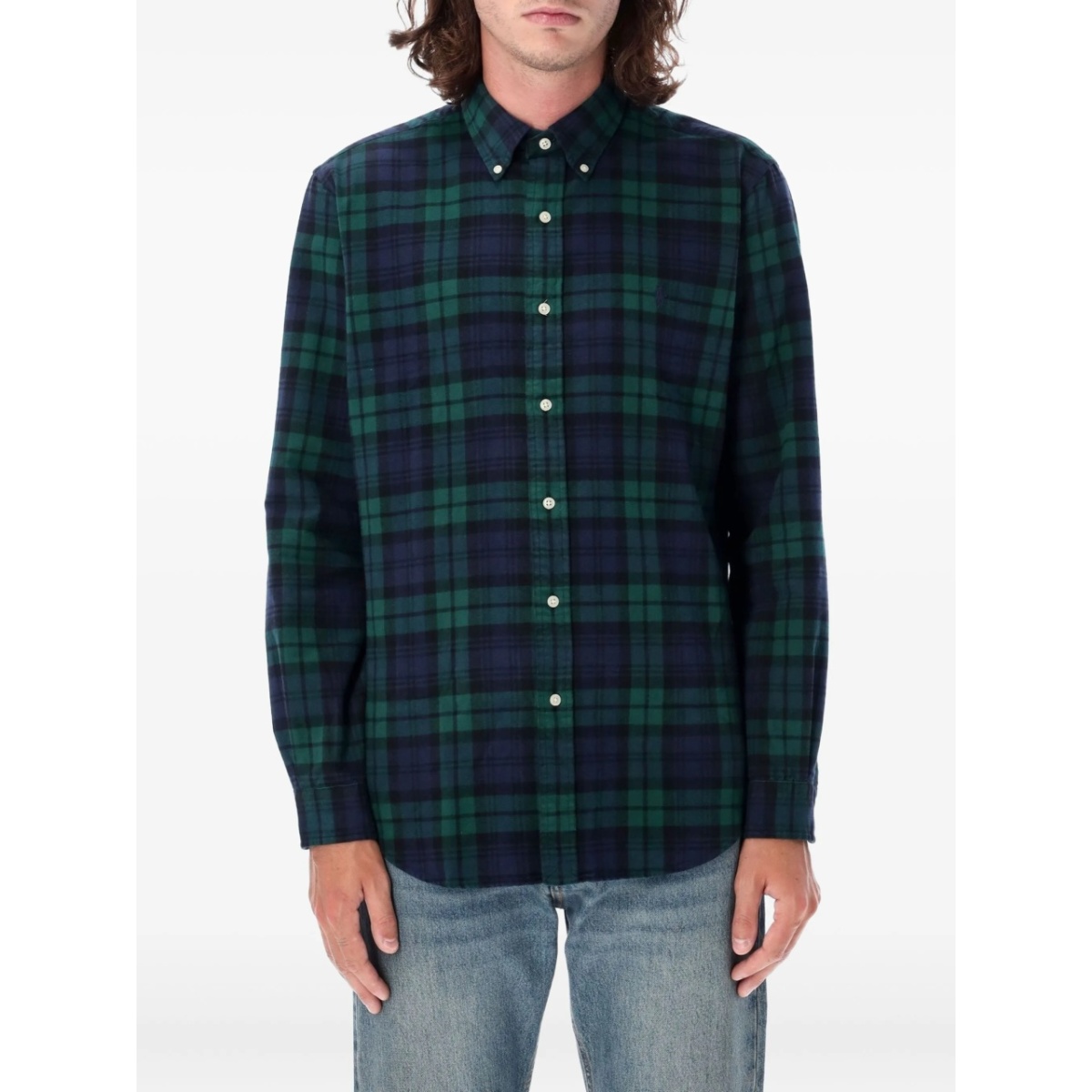 plaid-pattern shirt