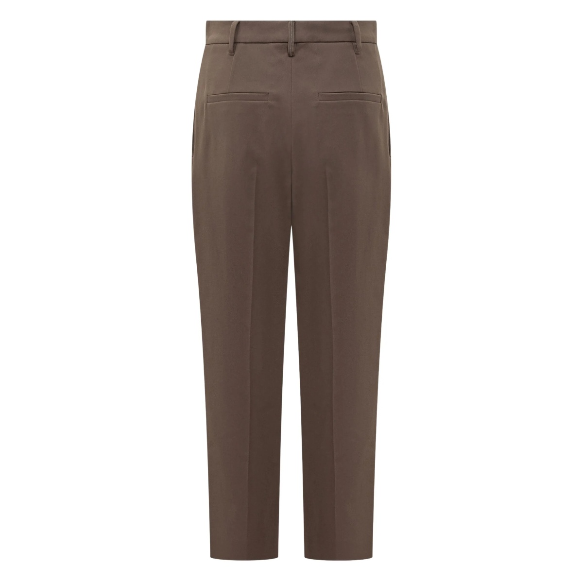 pleated-front trousers