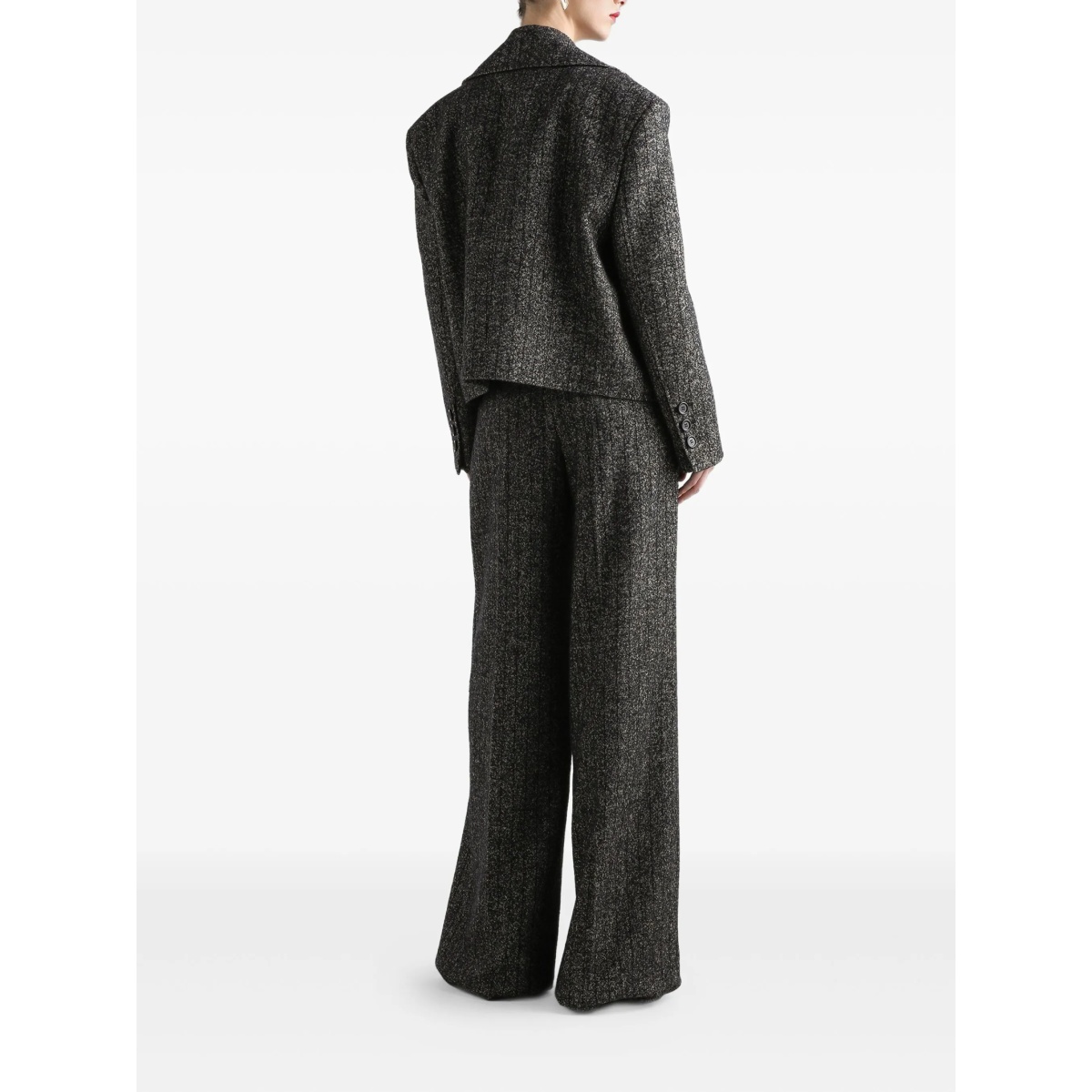 pleated tweed trousers - Img 3