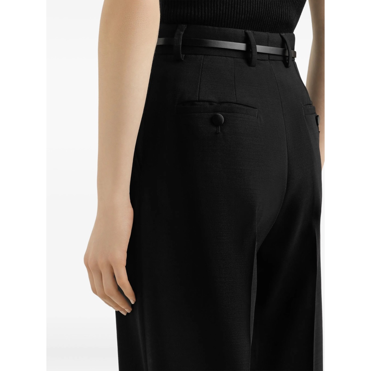 pleated wide-leg trousers - Img 5