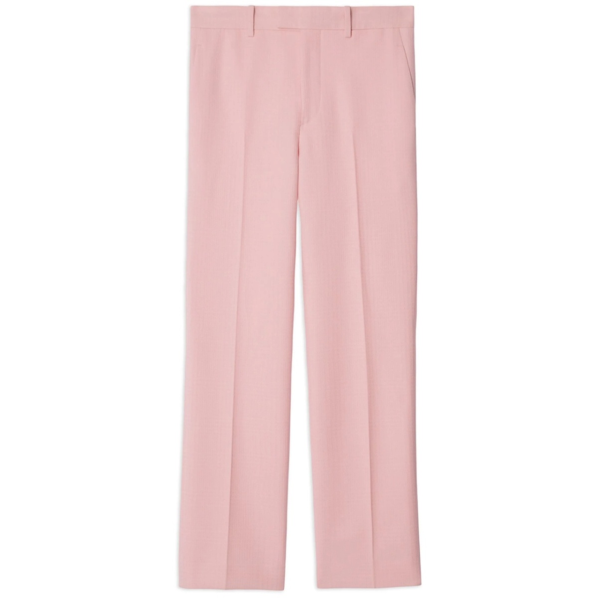 pressed-crease wool tailored trousers