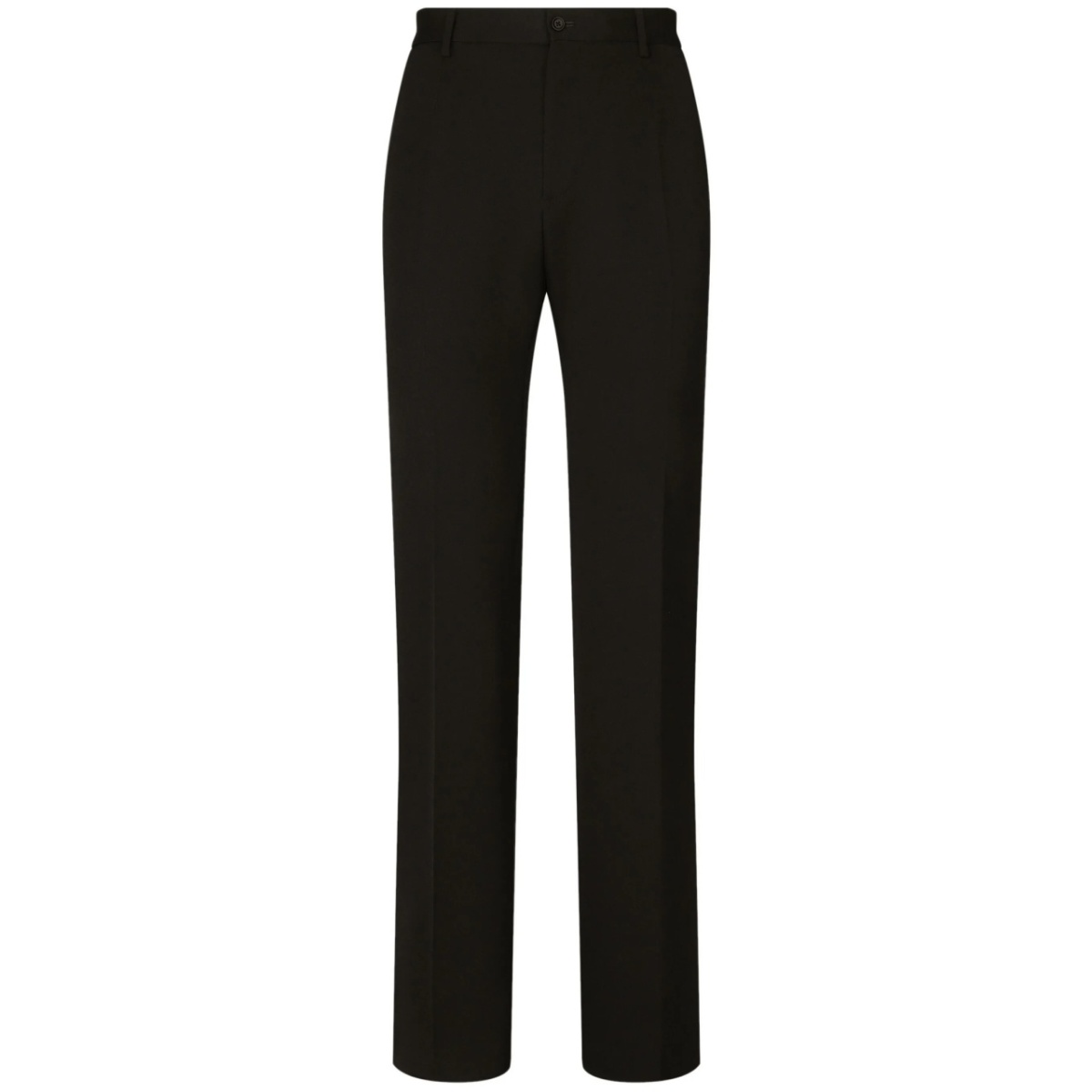 pressed-crease wool trousers