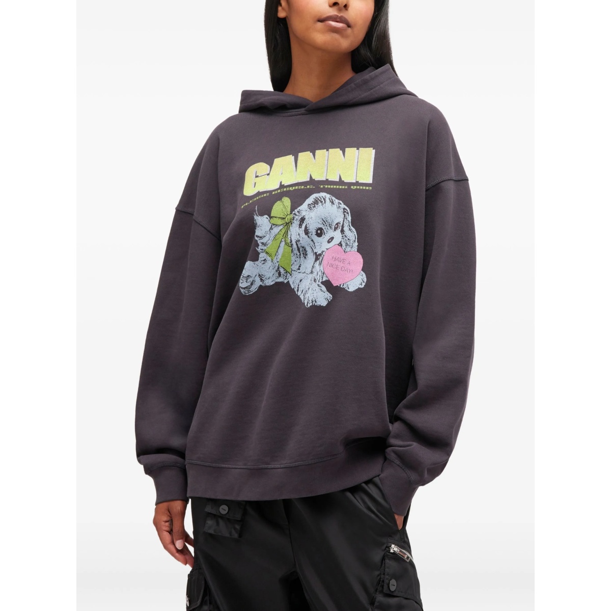 Puppy-print hooded sweatshirt - Img 3