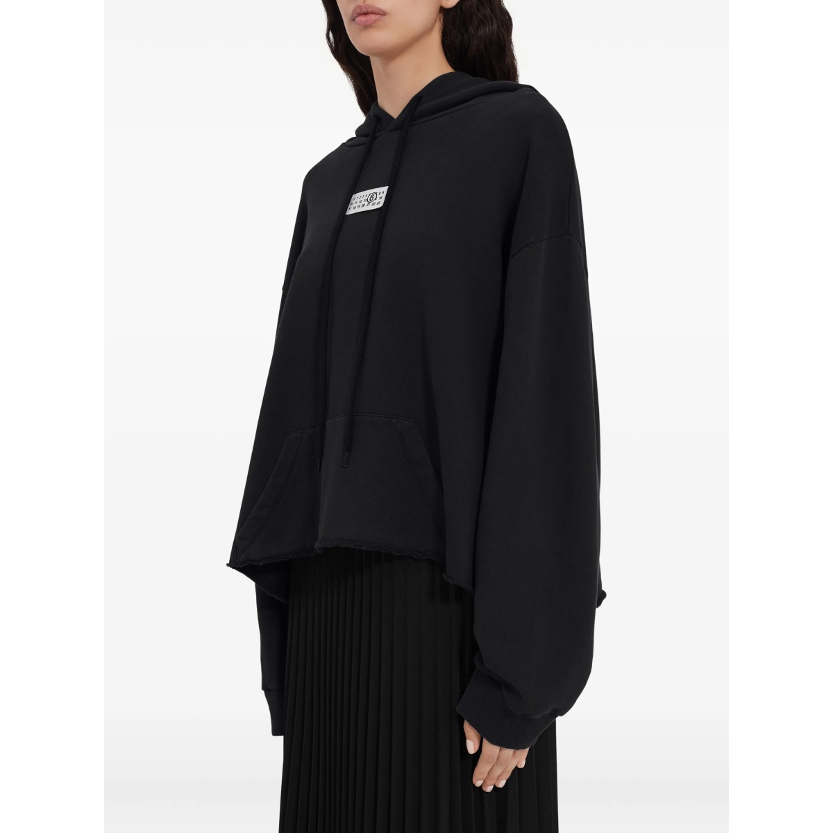 raw-hem hoodie - Img 5