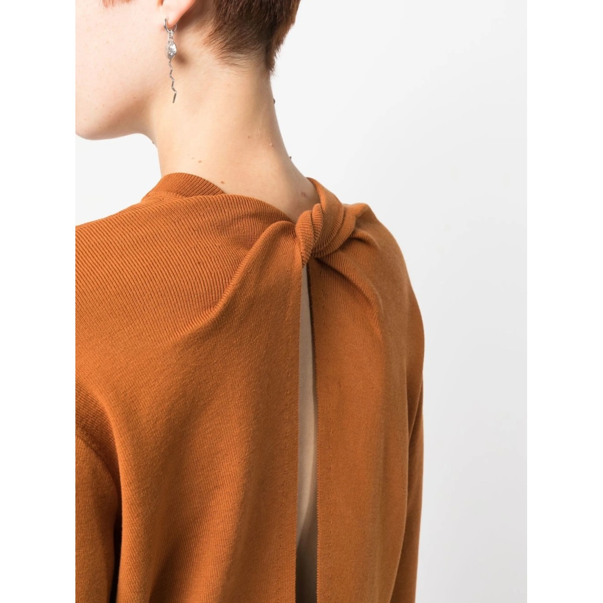 rear knot-detail jumper - Img 5