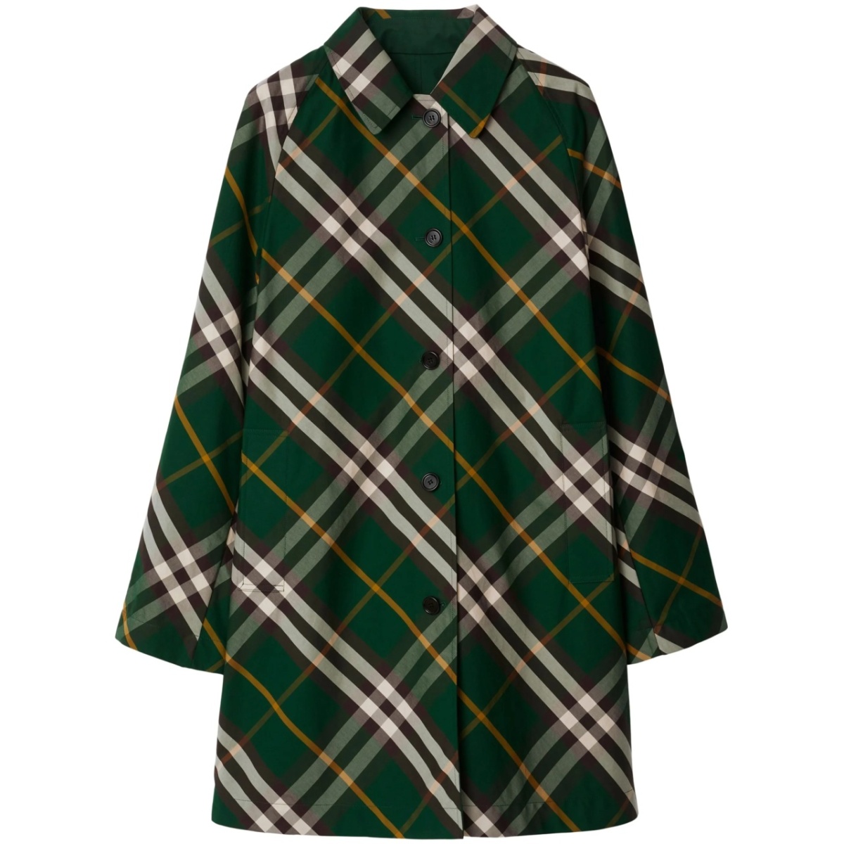 reversible check car coat