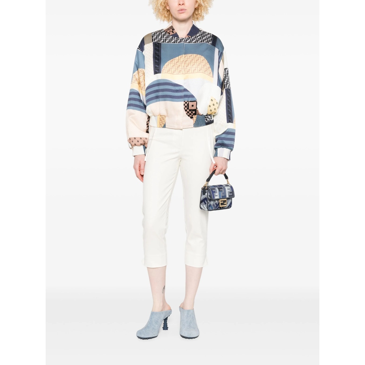 reversible cropped bomber jacket - Img 2