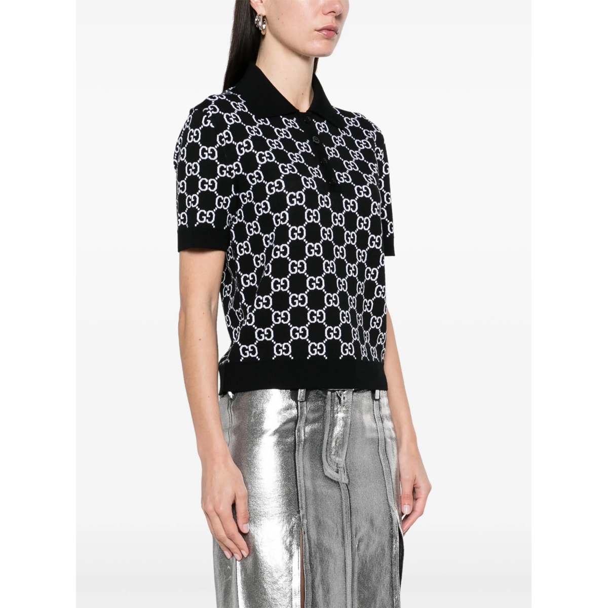 reversible GG-jacquard polo top - Img 3