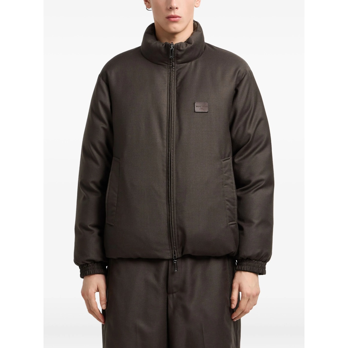 reversible high-neck padded jacket