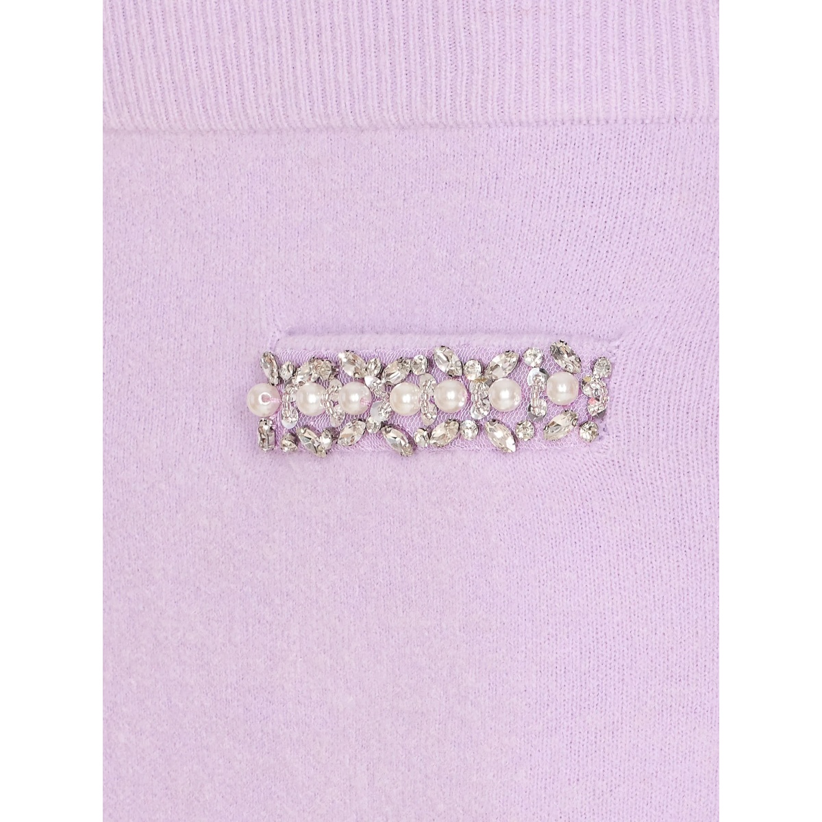 rhinestone-embellished knit skirt - Img 4