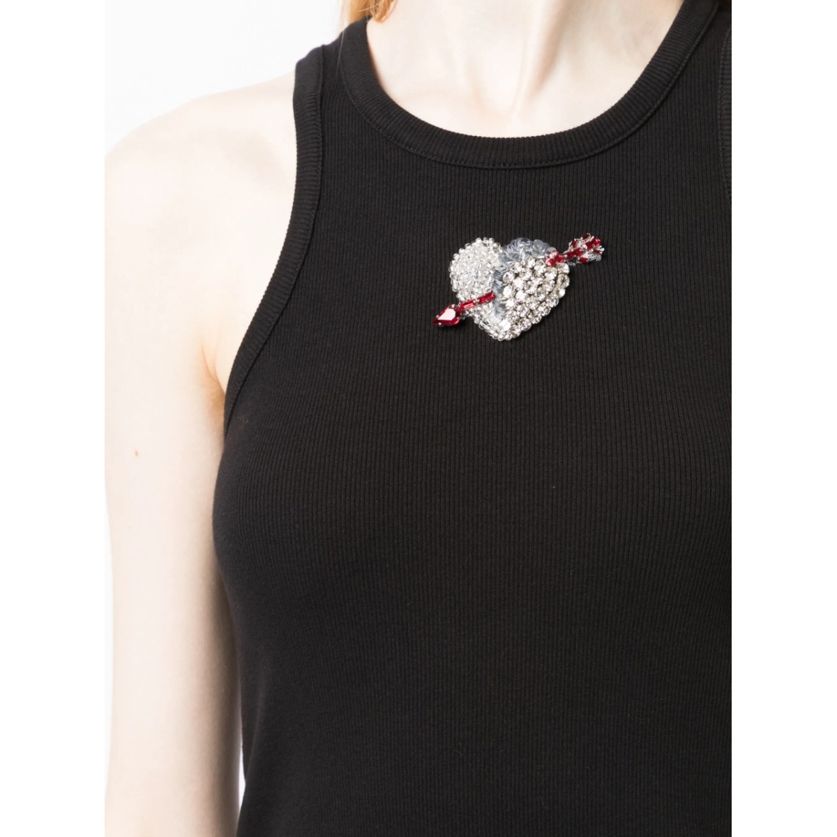 ribbed heart-embellished top - Img 5