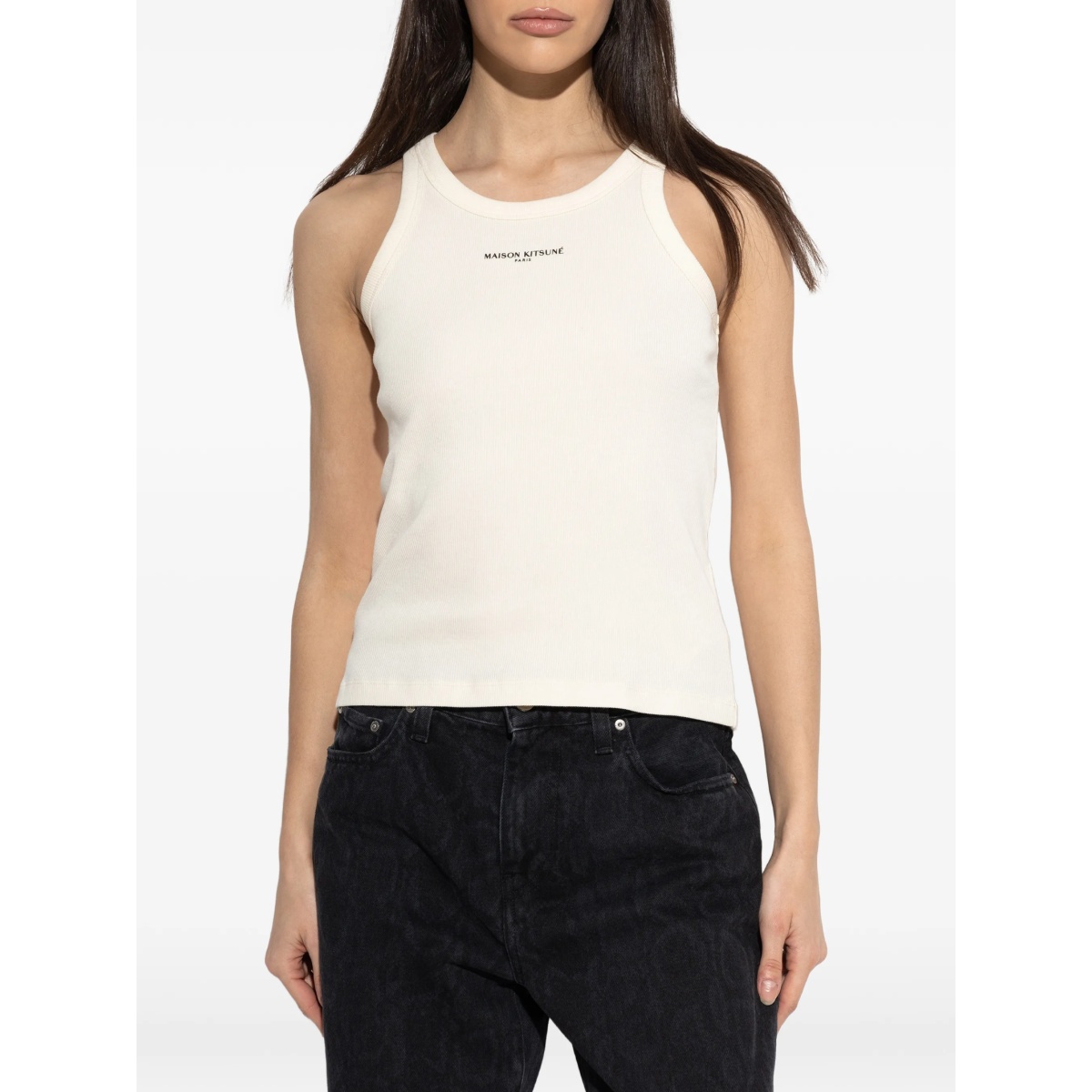 ribbed logo tank top - Img 3