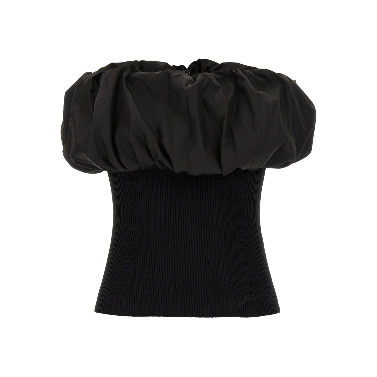 ribbed off-the-shoulder top