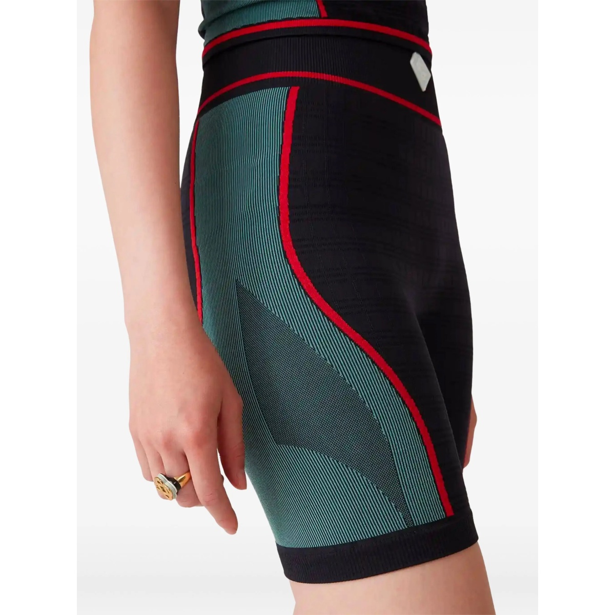 ribbed panelled cycling shorts - Img 4