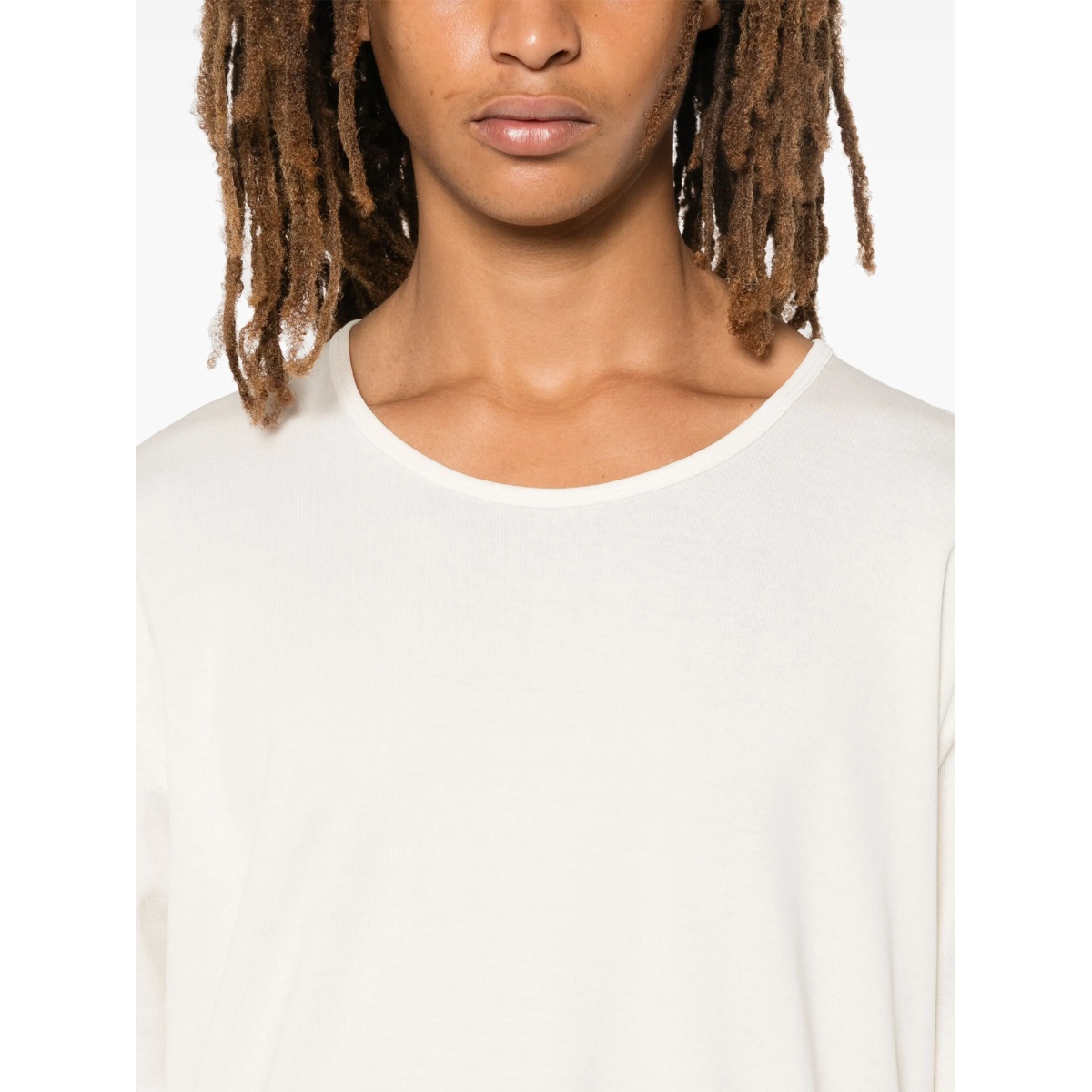 ribbed U-neck T-shirt - Img 4