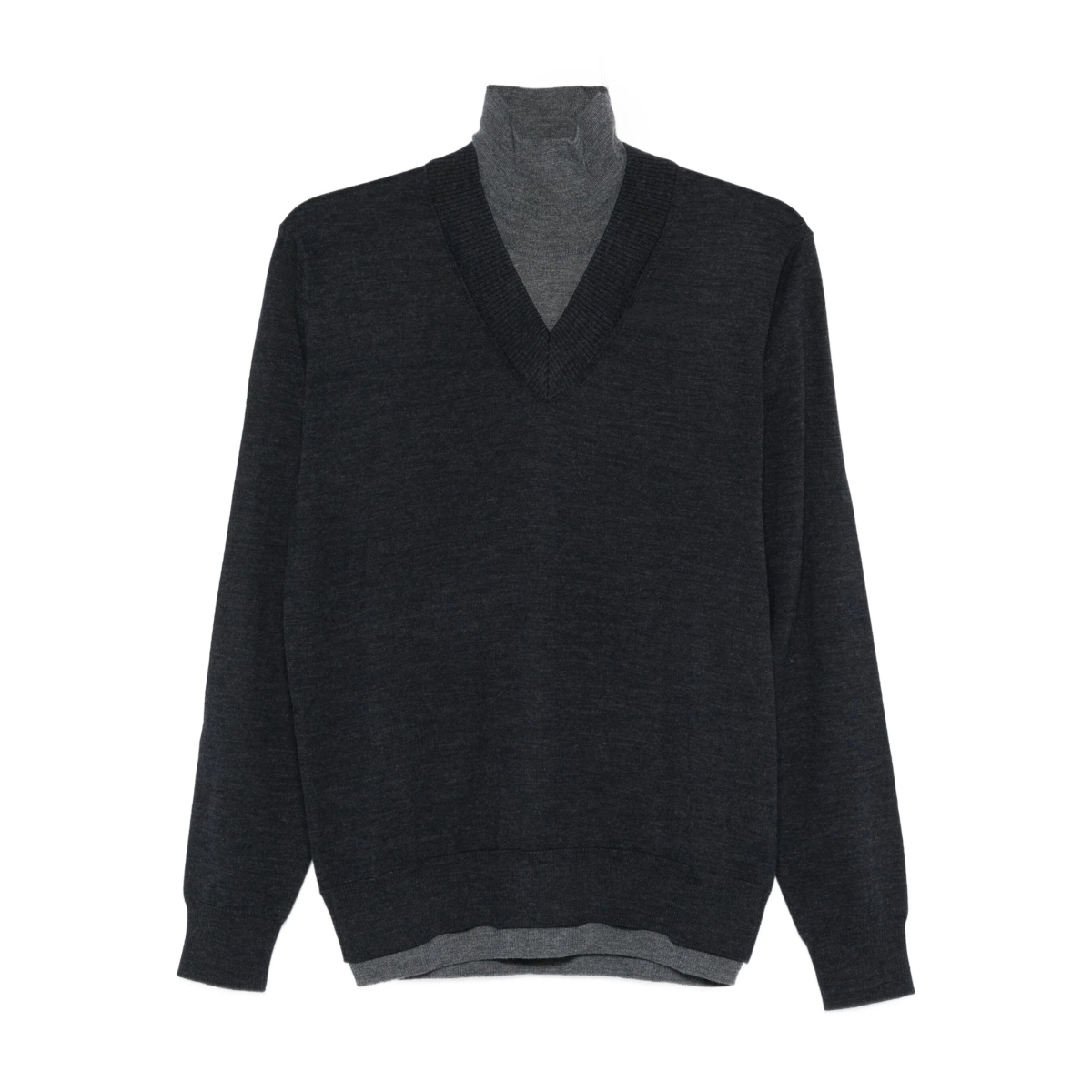 roll-neck wool sweater