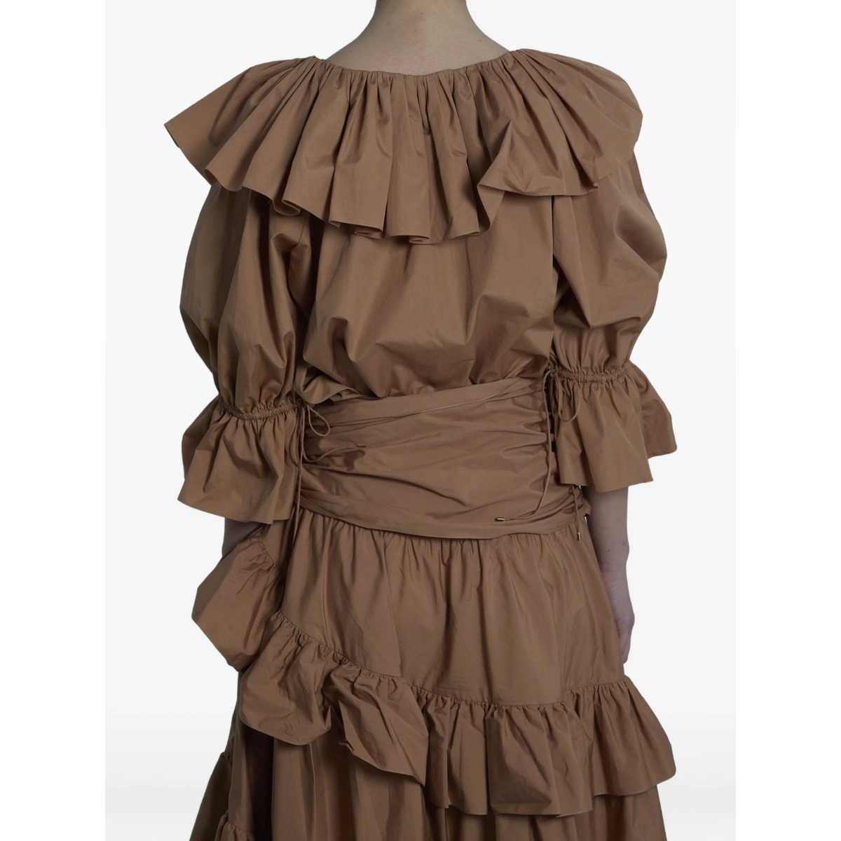 ruffled tiered midi skirt - Img 4