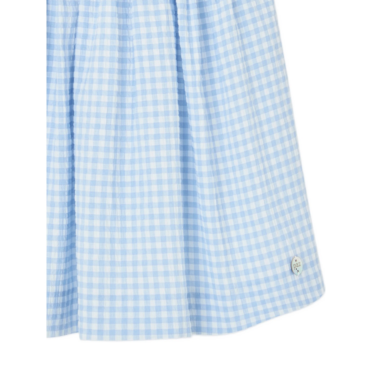 ruffled-trim gingham-pattern dress - Img 3