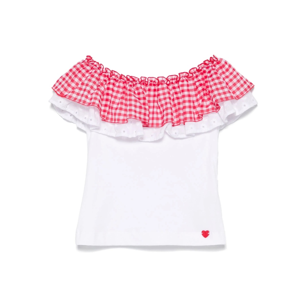 ruffled-trim top