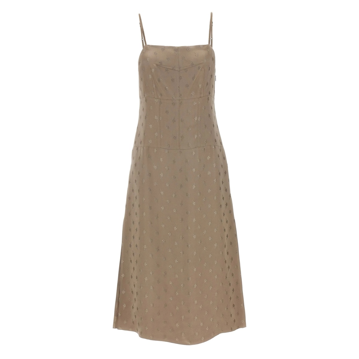 satin midi dress