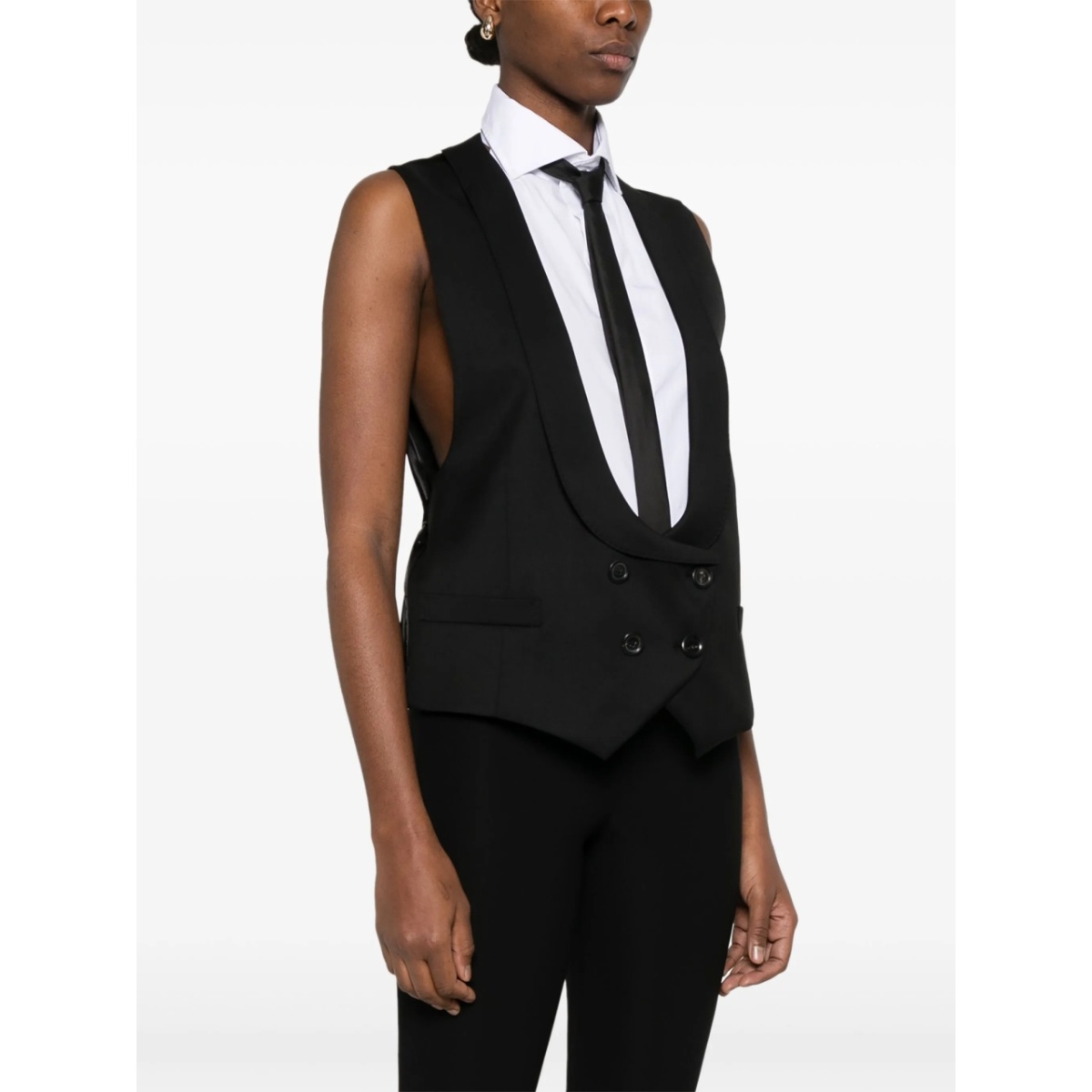 scoop-neck waistcoat - Img 3