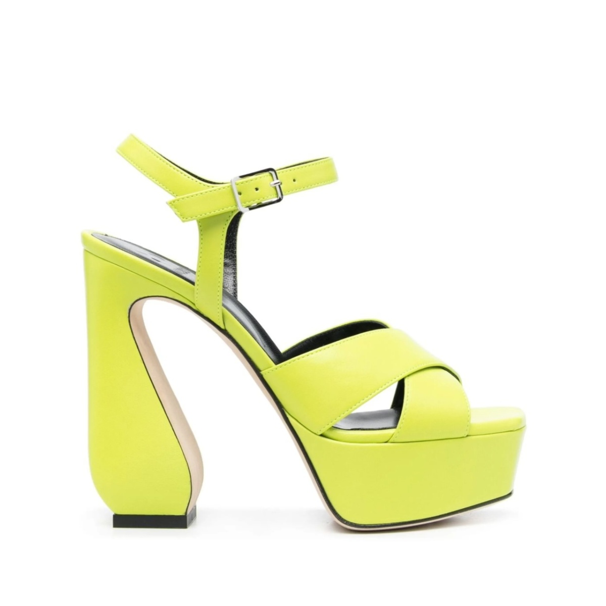 sculpted-heel sandals