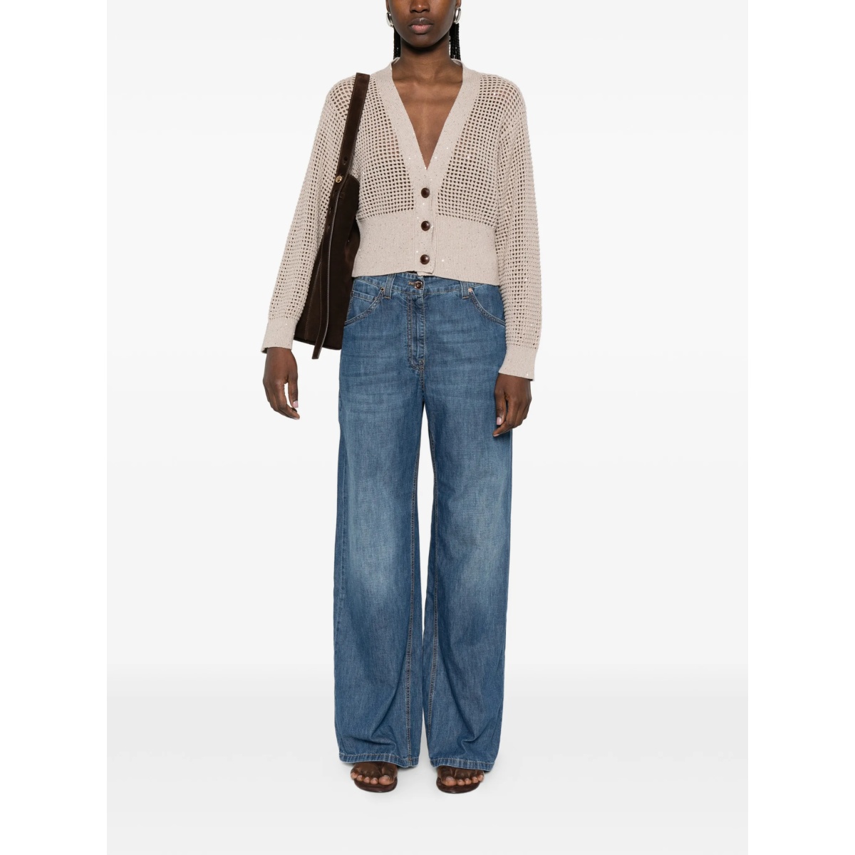 sequin-embellished cardigan - Img 2