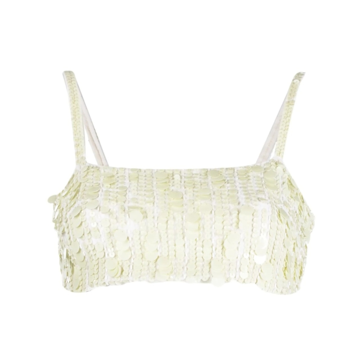 sequin-embellished crop top