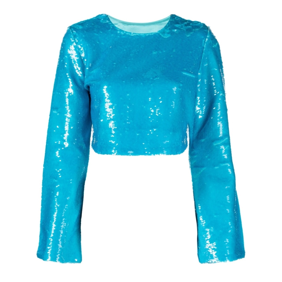 sequin-embellished crop top