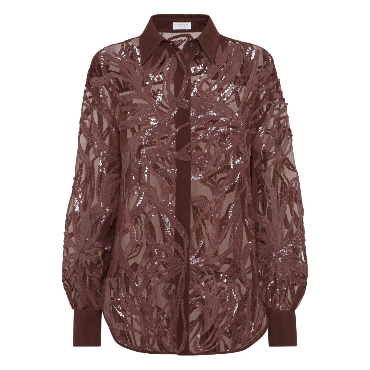 sequin-embellished shirt