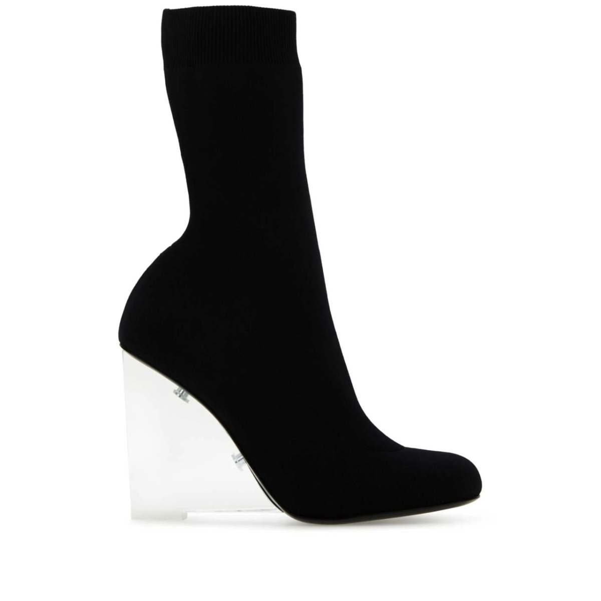 Shard transparent heel sock boots