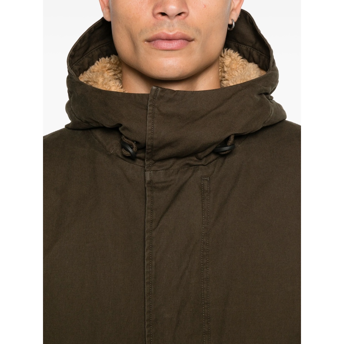 shearling-trim hooded jacket - Img 5