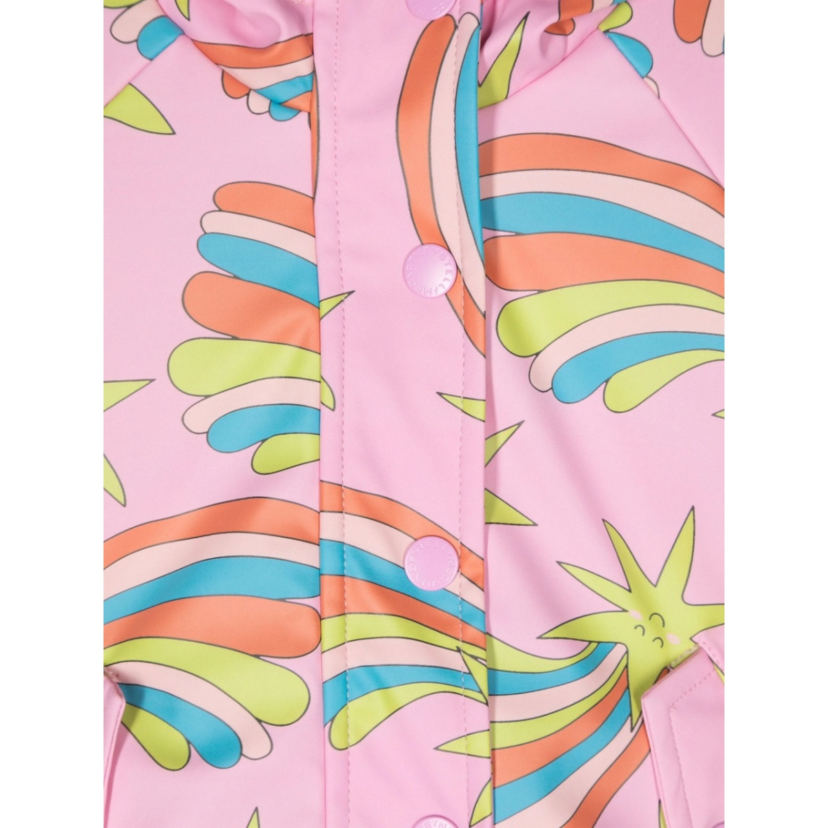 Shooting Stars-print raincoat - Img 3