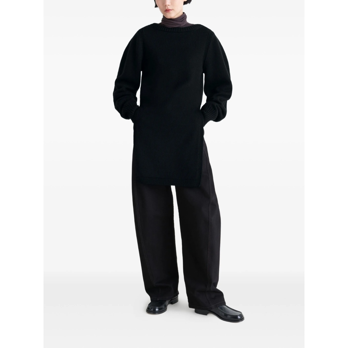 side-slit sweater - Img 2
